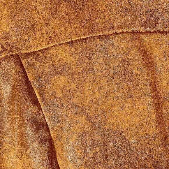 Love Tree Caramel Brown Vegan Faux Leather Moto Jacket • Size S • Rocker Biker - Picture 8 of 13